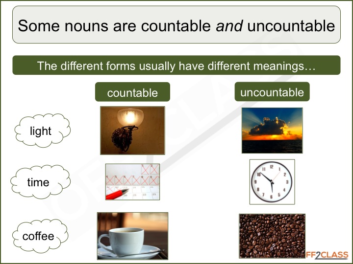 assignment countable and uncountable nouns