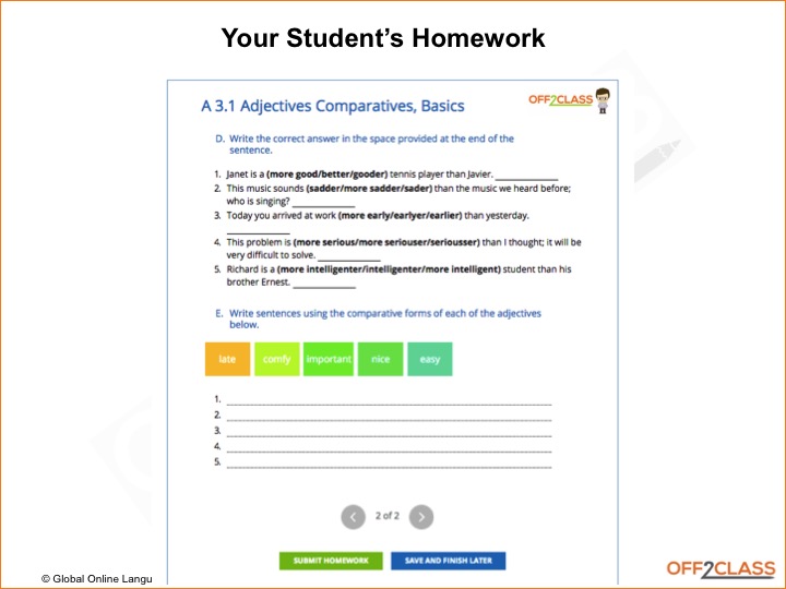 answer homework online