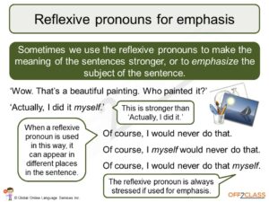 possessive, reflexive and reciprocal pronouns