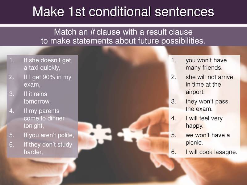 teach the first conditional