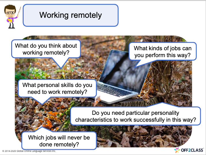 lesson plan Working Remotely