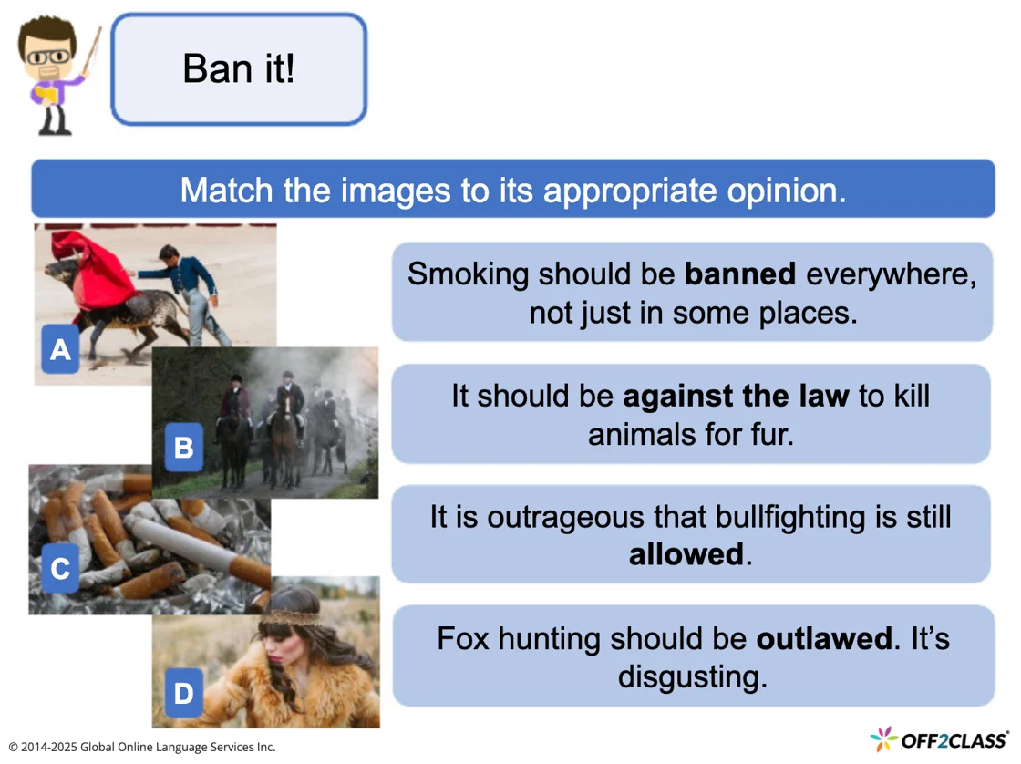 Should We Ban It? – A Free Speaking Lesson Plan
