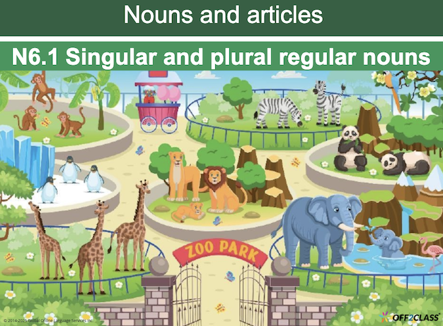 Singular and Plural Regular Nouns – Free ESL Lesson Plan